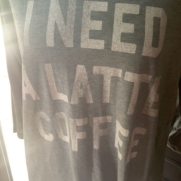 Modern Lux “ I need a coffee latte “ size M GUC ❤️ - Picture 3 of 9